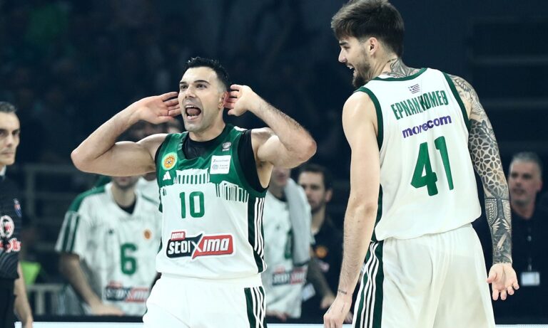 Βάζει τρίποντο ο Σλούκας και βγάζει γλώσσα στον Μπαρτζώκα (vid)