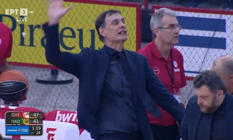 Ολυμπιακός-Παναθηναϊκός: Απίστευτη «έκρηξη» ο Μπαρτζώκας μετά από τρίποντο του Ναν! (vid)