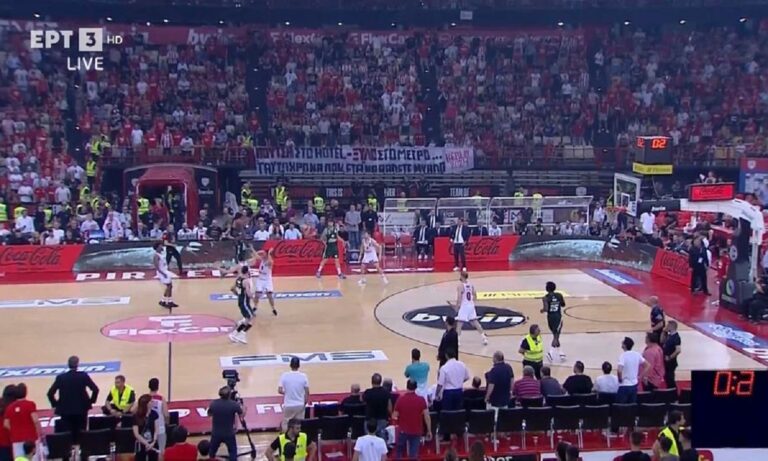 Ολυμπιακός – Παναθηναϊκός: Αδιανόητο buzzer beater του Γκραντ από το κέντρο! – Αναυδος ο Μπαρτζώκας (vid)