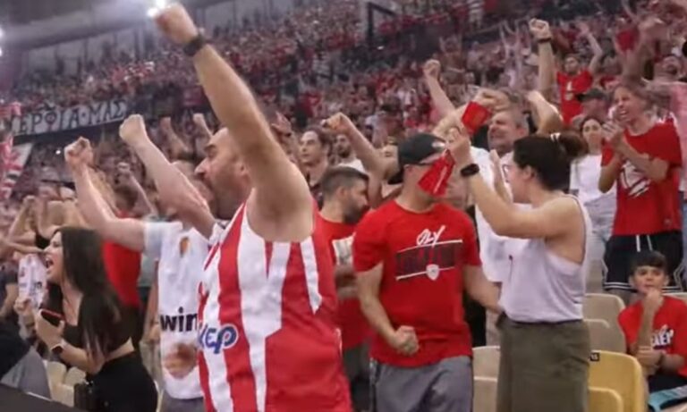Ολυμπιακός: Η αποθέωση του Μπαρτζώκα και το ΣΕΦ στο «πόδι» για το 2-0 (vid)