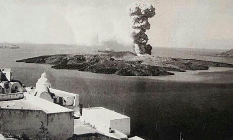 Ηφαίστειο Σαντορίνης : Οι σεισμοί πριν από την Έκρηξη του Ηφαιστείου στη Σαντορίνη το 1950