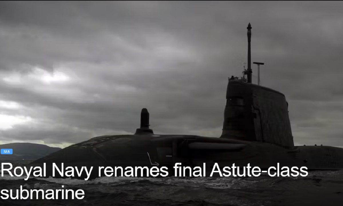 Χαμός στη Βρετανία επειδή ο Κάρολος ονόμασε ένα υποβρύχιο «Αχιλλέας»