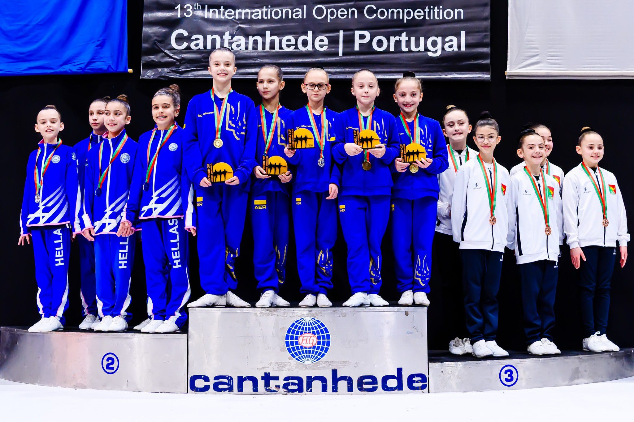 Οκτώ μετάλλια για τον Ο.Γ.ΗΡ.Α και ακόμη 1 μετάλλιο για την Διαμαντή Βασιλεία Φαίδρα με την Εθνική ομάδα στο Παγκόσμιο Κύπελλο Αεροβικής Γυμναστικής στην Πορτογαλία