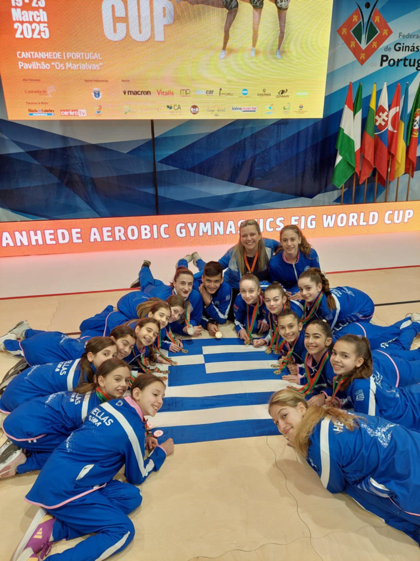 Οκτώ μετάλλια για τον Ο.Γ.ΗΡ.Α και ακόμη 1 μετάλλιο για την Διαμαντή Βασιλεία Φαίδρα με την Εθνική ομάδα στο Παγκόσμιο Κύπελλο Αεροβικής Γυμναστικής στην Πορτογαλία