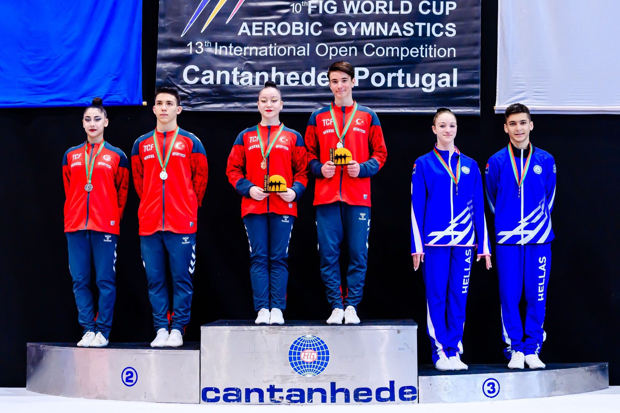 Οκτώ μετάλλια για τον Ο.Γ.ΗΡ.Α και ακόμη 1 μετάλλιο για την Διαμαντή Βασιλεία Φαίδρα με την Εθνική ομάδα στο Παγκόσμιο Κύπελλο Αεροβικής Γυμναστικής στην Πορτογαλία