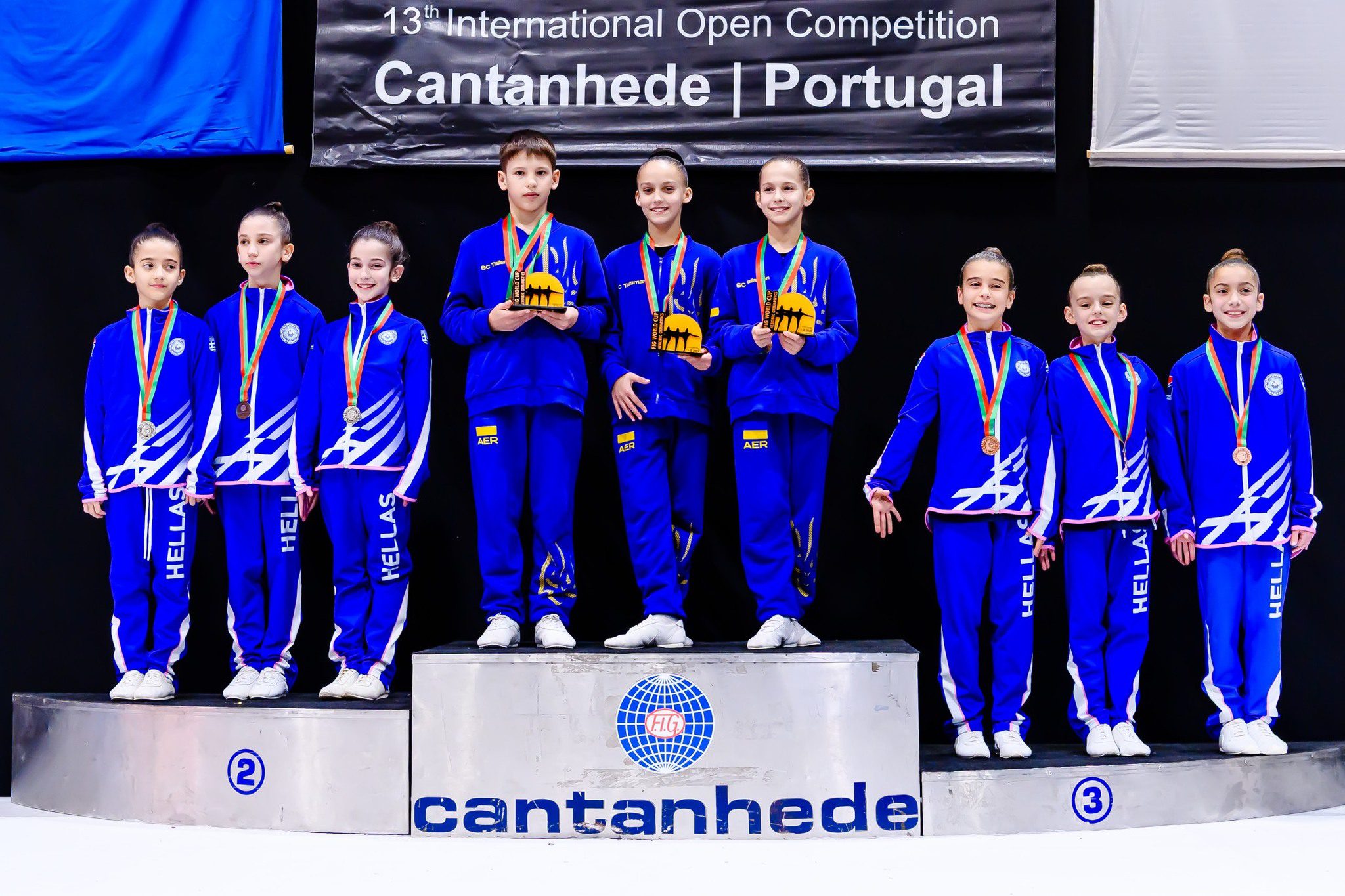 Οκτώ μετάλλια για τον Ο.Γ.ΗΡ.Α και ακόμη 1 μετάλλιο για την Διαμαντή Βασιλεία Φαίδρα με την Εθνική ομάδα στο Παγκόσμιο Κύπελλο Αεροβικής Γυμναστικής στην Πορτογαλία