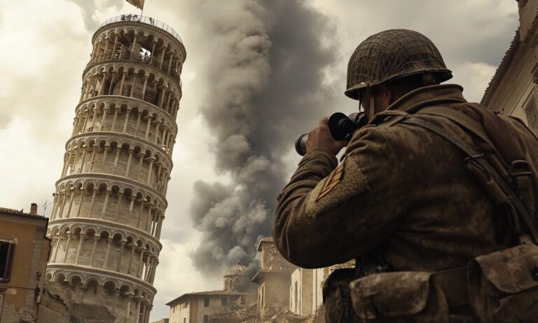 Πώς τη γλίτωσε ο Πύργος της Πίζας στον Β’ Παγκόσμιο Πόλεμο – στο τσακ ήταν να τον ρίξουν