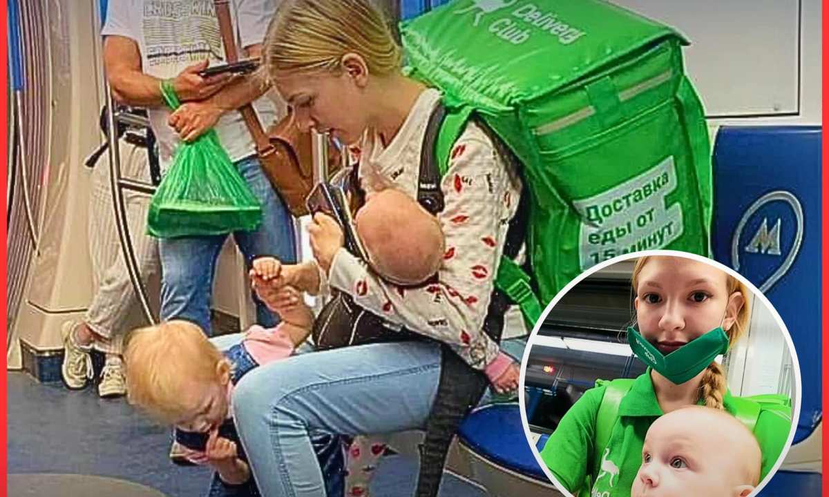 Την έβλεπαν στο μετρό με δύο παιδιά και μια τσάντα ντελίβερι – Η courier μαμά που συγκίνησε το διαδίκτυο
