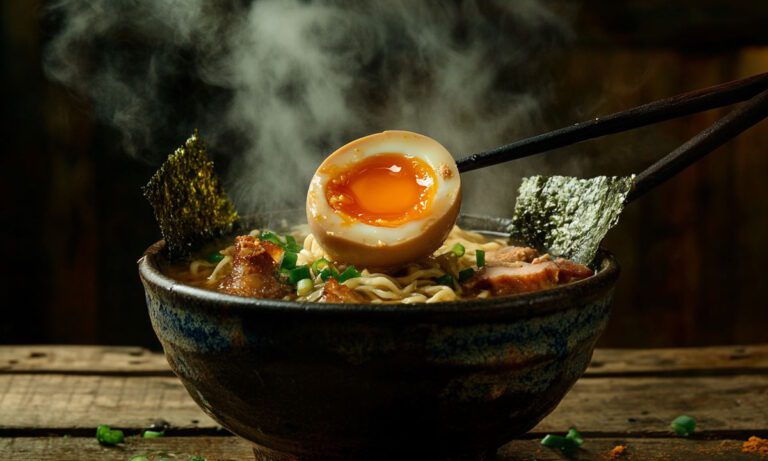 Γιατί το αβγό στο ράμεν είναι καφέ;