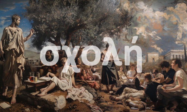 Πως άλλαξε έτσι η έννοια της λέξης σχολή; Παλιά σήμαινε ξεκούραση