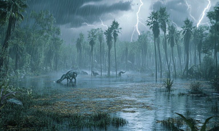 Έβρεξε τόσο πολύ που άλλαξαν τα πάντα. Μετά τη βροχή, ήρθαν οι δεινόσαυροι