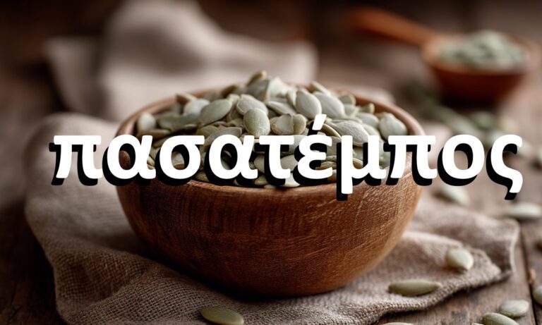 Ήξερες τι σημαίνει η λέξη πασατέμπος;