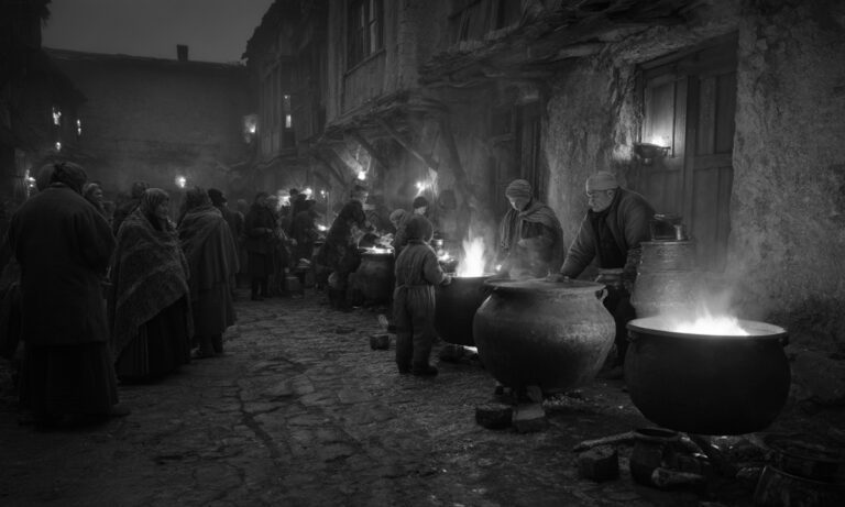 Έβραζαν κρασί στη μέση του δρόμου και το έπιναν σαν φάρμακο για να μην πεθάνουν από το κρύο