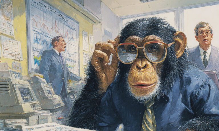 Ένας χιμπατζής, κυριολεκτικά χιμπατζής, έπαιξε στο χρηματιστήριο και τα πήγε πολύ καλύτερα από χιλιάδες επαγγελματίες χρηματιστές