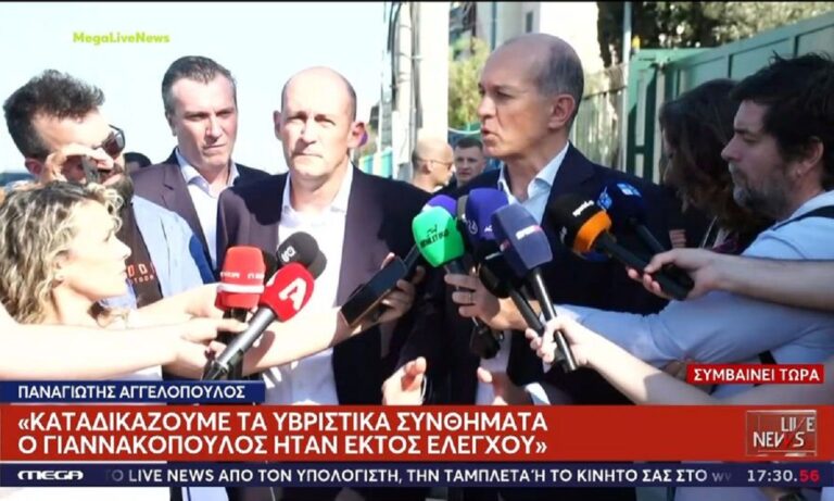 Οι αδελφοί Αγγελόπουλοι έκαναν δηλώσεις πριν από τη συνάντησή τους με τον Αναπληρωτή Υφυπουργό Αθλητισμό Γιάννη Βρούτση.