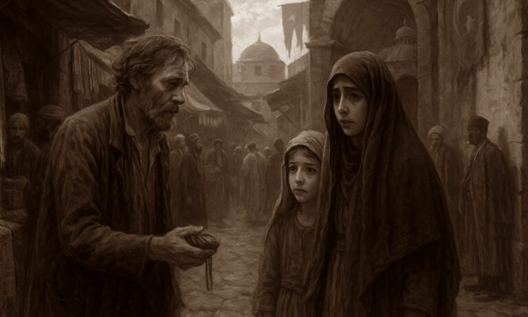 Περπατούσε στη Σμύρνη όταν είδε τη γυναίκα του και την κόρη του να πωλούνται σαν δούλες. Τις είχε χάσει πριν 7 χρόνια και τις εξαγόρασε για χίλια δολάρια