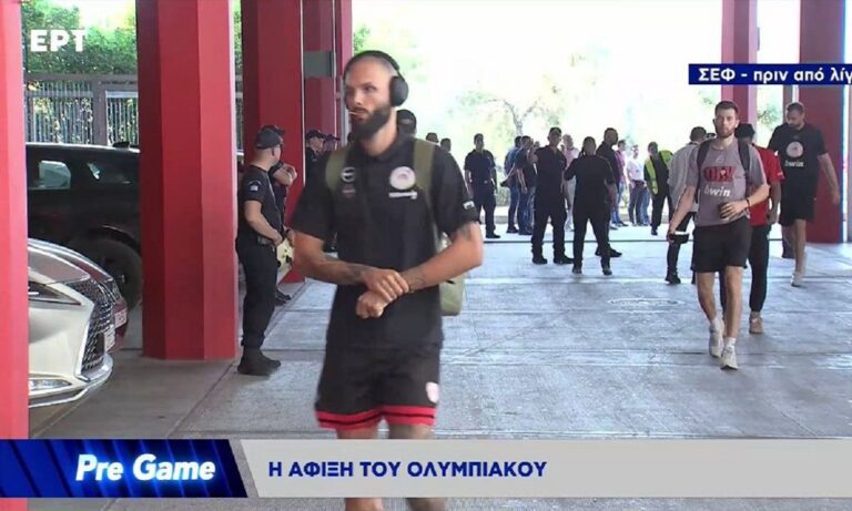 Ολυμπιακός – Παναθηναϊκός: Χωρίς προβλήματα οι αφίξεις των δύο ομάδων – Με ακουστικά ο Φουρνιέ (vid)