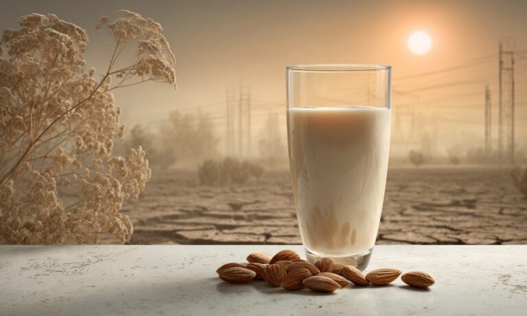 Ξέρεις πόσα λίτρα νερό χρειάζονται για να φτιαχτεί ένα ποτήρι γάλα αμυγδάλου;