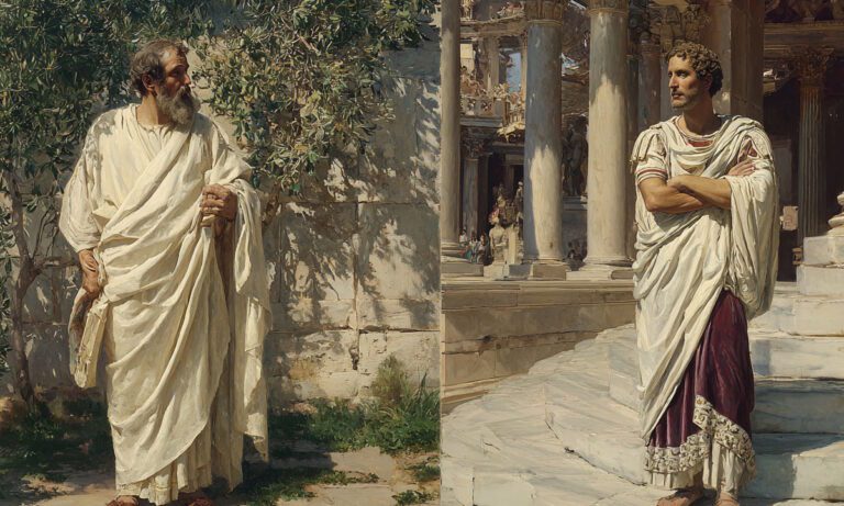 Τι διαφορά είχε το αρχαίο ελληνικό ιμάτιο με την αρχαία ρωμαϊκή τόγκα;