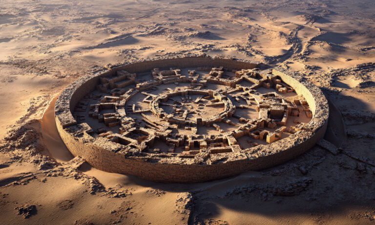 Το μυστήριο ενός τέλειου κυκλικού κτίσματος στη μέση της ερήμου