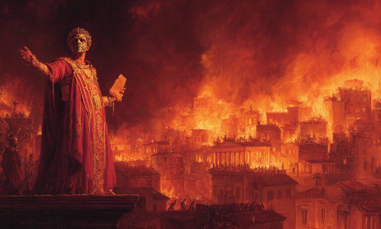 Η Ρώμη καιγόταν και ο Νέρων ήταν ντυμένος σαν Έλληνας και τραγουδούσε την Ιλίου Πέρσιν