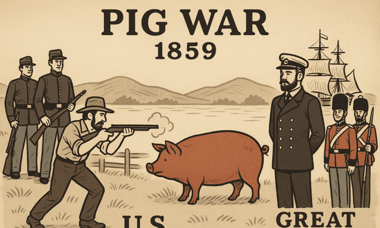 Ο πόλεμος που πήγε να ξεσπάσει ανάμεσα σε ΗΠΑ και Αγγλία, επειδή ένας Αμερικάνος σκότωσε το γουρούνι ενός Άγγλου