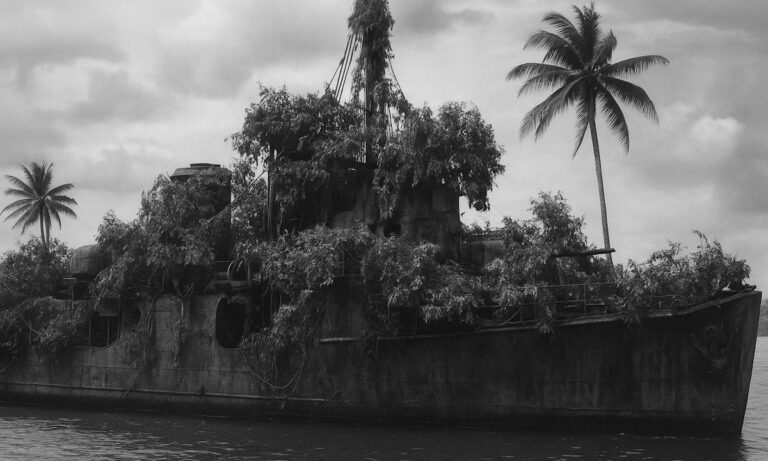 Το μόνο πολεμικό πλοίο που γλίτωσε γιατί είχε καμουφλάζ ζούγκλας. Το έβλεπαν από ψηλά και νόμιζαν ότι είναι βράχος με φοίνικες.