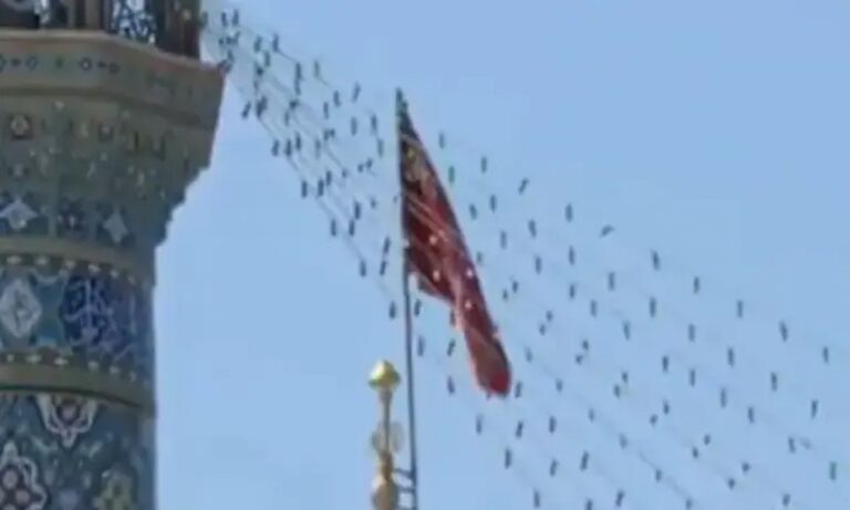 Εμφανίστηκε η κόκκινη σημαία της εκδίκησης στο Ιράν – Σημάδι πολέμου και ιερής υπόσχεσης