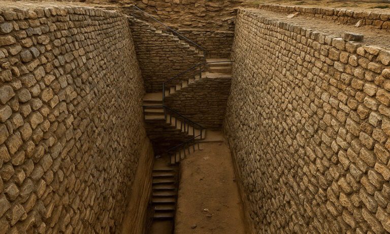 Ανακάλυψαν σκάλα 4.800 ετών θαμμένη στην άμμο που οδηγεί ένα από τα πιο μυστήρια μνημεία της αρχαίας Αιγύπτου