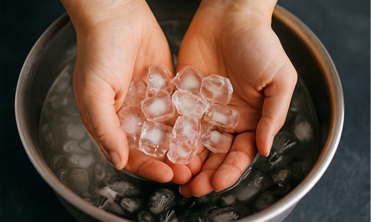 Βάλε τα χέρια σου σε παγωμένο νερό και δες το άγχος (και τον πονοκέφαλο) να φεύγει