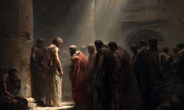 Ο μόνος μνηστήρας που ο Οδυσσέας του ζήτησε να φύγει για να σωθεί. Δεν έφυγε όμως