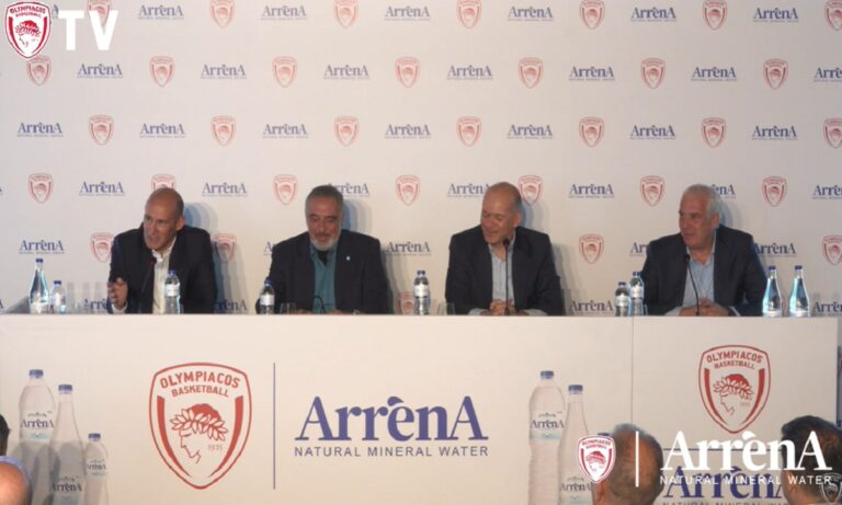 Δείτε ζωντανά τη συνέντευξη τύπου των Αγγελόπουλων – Τσάκου και την παρουσίαση της συνεργασίας με την  ARRENA NATURAL MINERAL WATER