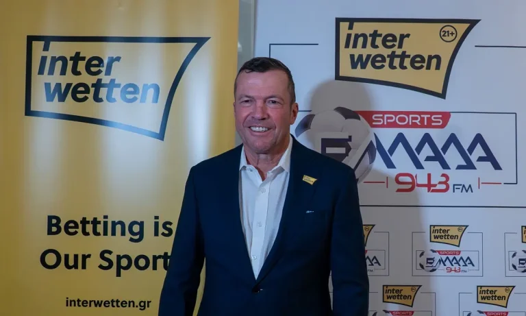 Παρουσία του Brand Ambassador της Interwetten Lothar Matthaeus η Συνέντευξη Τύπου του Interwetten Ελλάδα Sports 94,3 για τη συνεργασία ονοματοδοσίας με την Interwetten