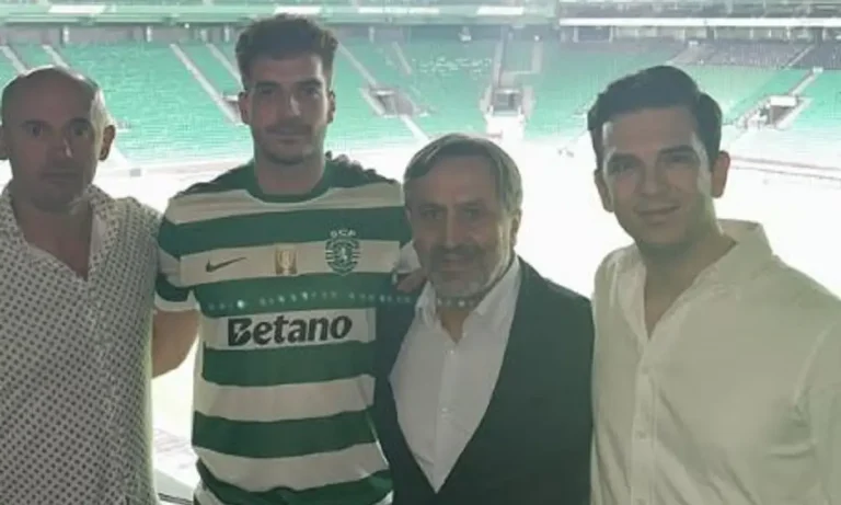 Ιωαννίδης: Η φωτογραφία με τους μανατζέρ του μέσα από το γήπεδο της Σπόρτινγκ