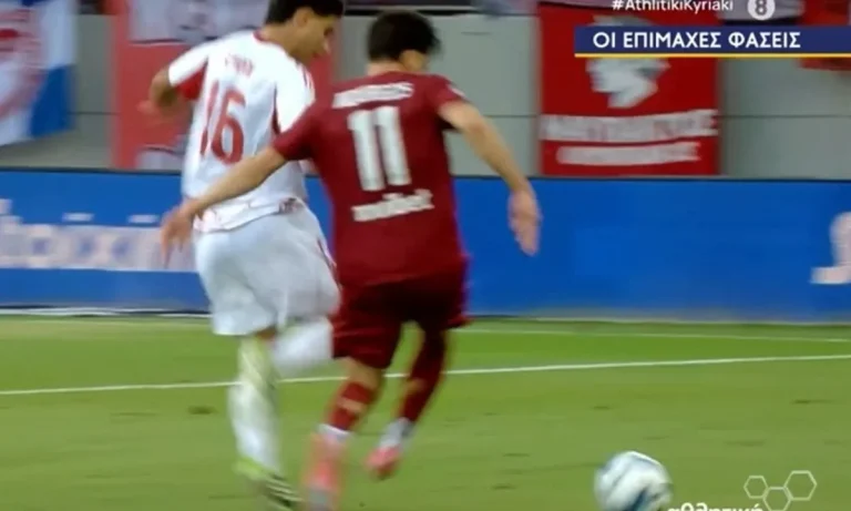 Ο Παναγιώτης Βαρούχας έκανε λόγο για αποβολή Σιπιόνι στο ΑΕΛ Novibet – Ολυμπιακός…