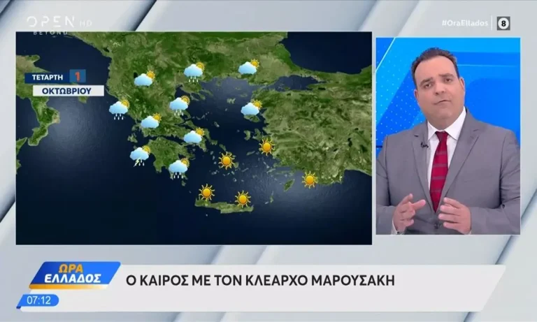 Κλέαρχος Μαρουσάκης: Νέα κακοκαιρία από την Πέμπτη – Κατακόρυφη πτώση θερμοκρασίας!