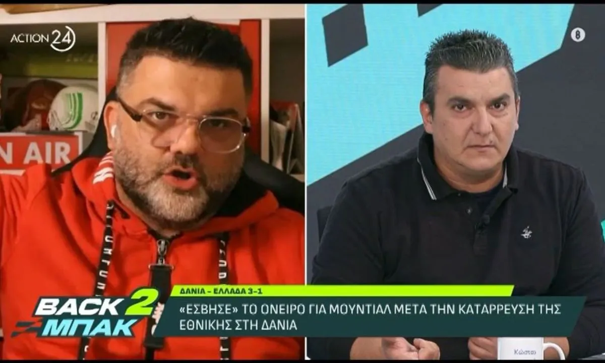 Χαμός με έντονες φωνές στον αέρα του Action 24 για Τζολάκη, Μπακασέτα και Κωνσταντέλια – Μαλλιά κουβάρια Βερβελές και Γουλής (βίντεο)