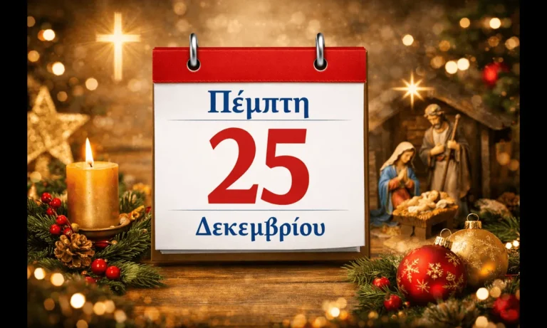 Ατζέντα: Εορτολόγιο Πέμπτη 25 Δεκεμβρίου: Ποιοι γιορτάζουν σήμερα