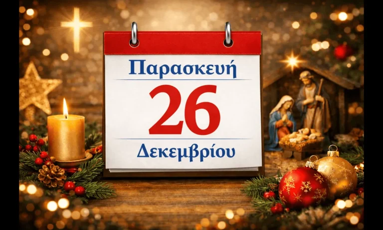Ατζέντα: Παρασκευή 26 Δεκεμβρίου: Ποιοι γιορτάζουν σήμερα