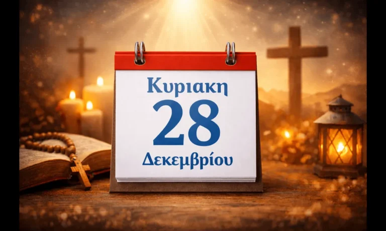 Ατζέντα: Κυριακή 28 Δεκεμβρίου: Ποιοι γιορτάζουν σήμερα