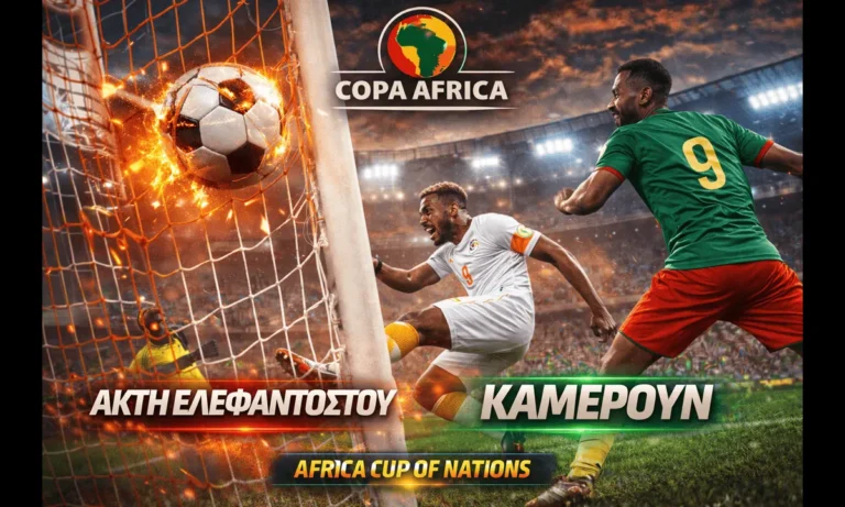 Sportminute: Ακτή Ελεφαντοστού – Καμερούν: Αν είσαι λάτρης μπάλας τότε.. Δες Copa Africa