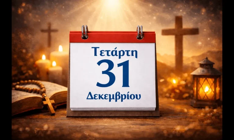 Ατζέντα: Τετάρτη 31 Δεκεμβρίου: Ποιοι γιορτάζουν σήμερα