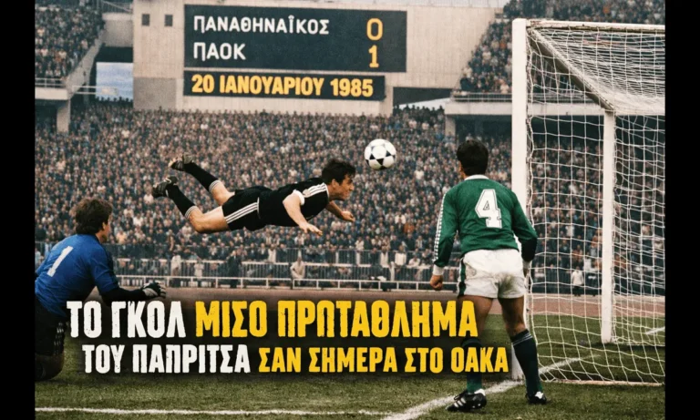 Must Read: Σαν σήμερα 20 Ιανουαρίου: Το «γκολ μισό πρωτάθλημα» του Πάπριτσα που πάγωσε το ΟΑΚΑ
