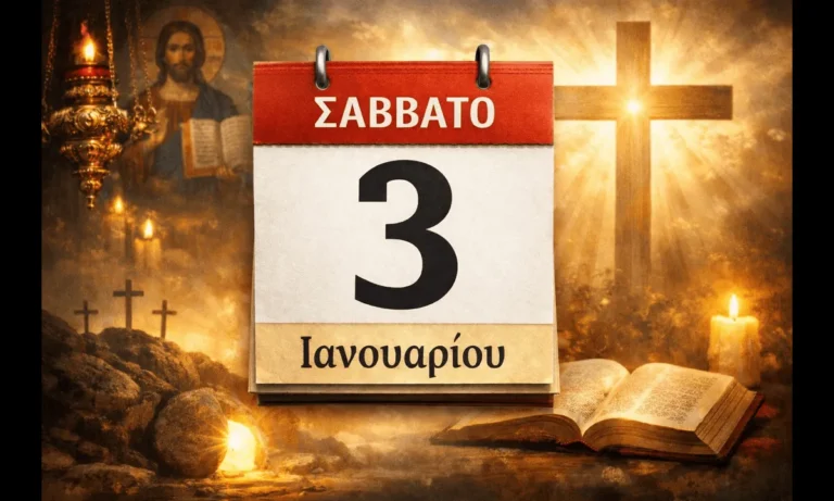 Ατζέντα: Σάββατο 3 Ιανουαρίου: Ποιοι γιορτάζουν σήμερα