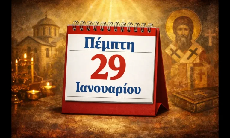 Ατζέντα: Πέμπτη 29 Ιανουαρίου: Ποιοι γιορτάζουν σήμερα