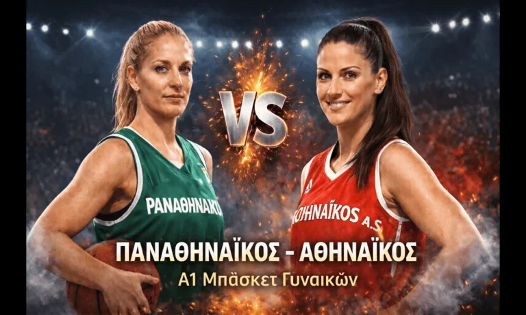Μπάσκετ: Παναθηναϊκός – Αθηναϊκός (3/1/2026): Πού θα δείτε απόψε τον αγώνα