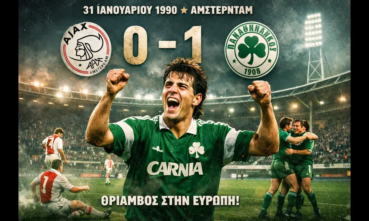 Σαν σήμερα 31 Ιανουαρίου: Το «μπαμ» του Παναθηναϊκού στο Άμστερνταμ που έγραψε ευρωπαϊκή ιστορία