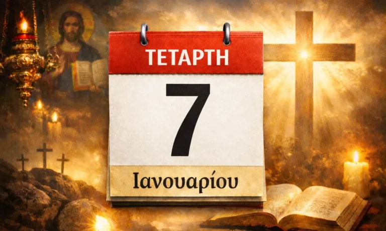 Ατζέντα: Τετάρτη 7 Ιανουαρίου: Ποιοι γιορτάζουν σήμερα