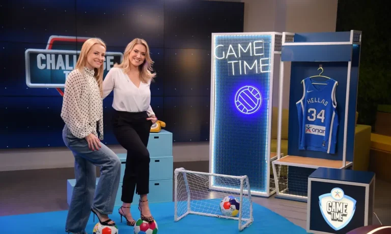 ΣΤΟΙΧΗΜΑ: Η Έλενα Παπαβασιλείου βάζει γκολ στο ΟΠΑΠ Game Time με κλειστά μάτια