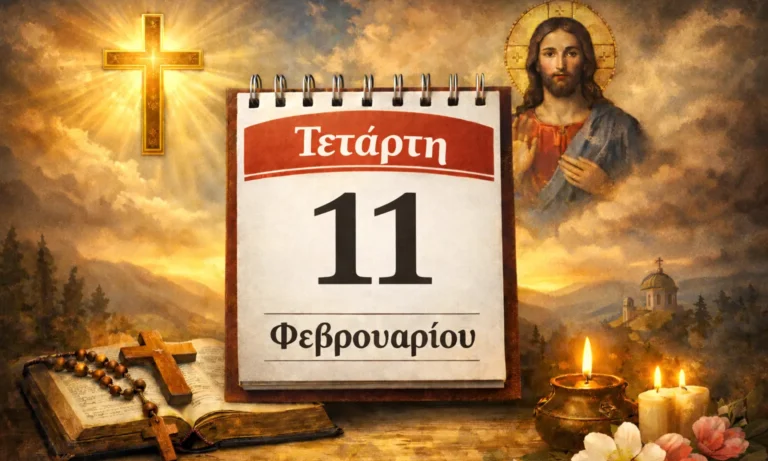 Ατζέντα: Τετάρτη 11 Φεβρουαρίου: Ποιοι γιορτάζουν σήμερα